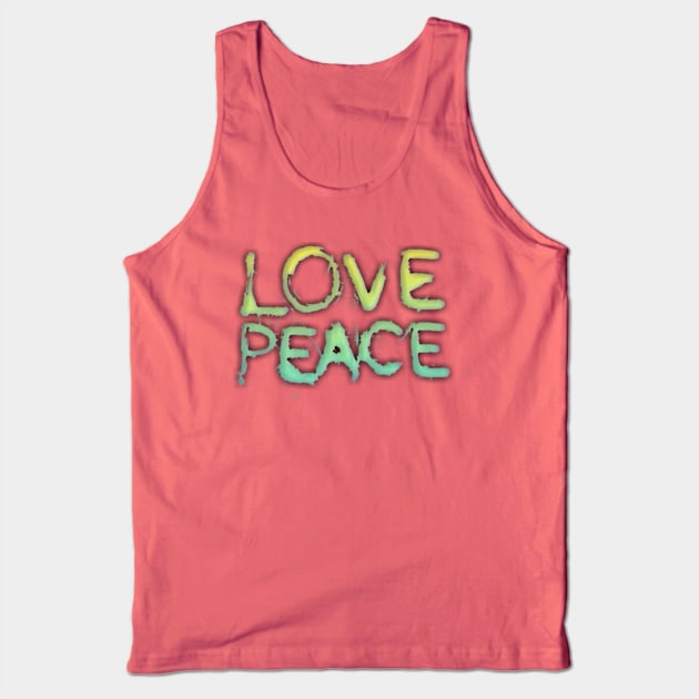 T SHIRT LOVE PEACE Tank Top by DizadTshirt